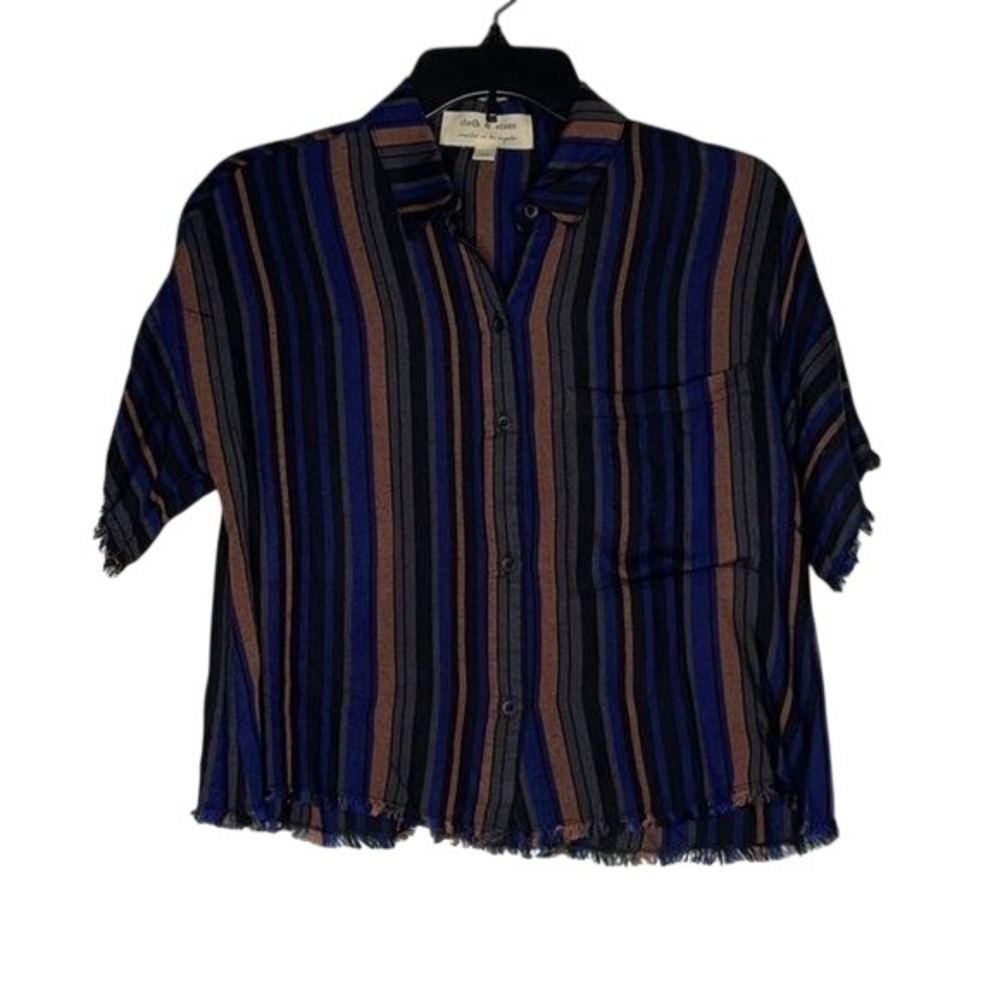 Cloth &‎ Stone Women's Button Down Rayon Top Size XS